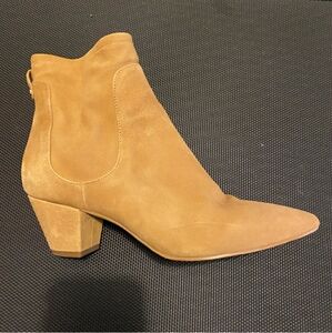 Sam Edelman suede zip up boots. Tan. 8.5